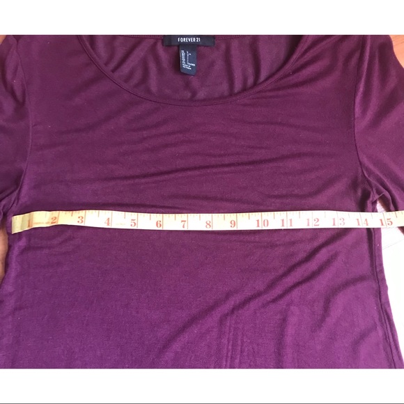 forever 21 bell sleeve dress burgundy large - Picture 2 of 5